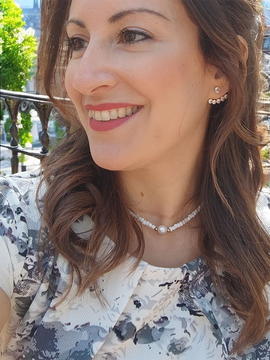 Ατσάλινα Σκουλαρίκια Καρφάκια με Διάφανα Κρύσταλλα – Διπλό Σχέδιο 2 σε 1 | CHRISARTI