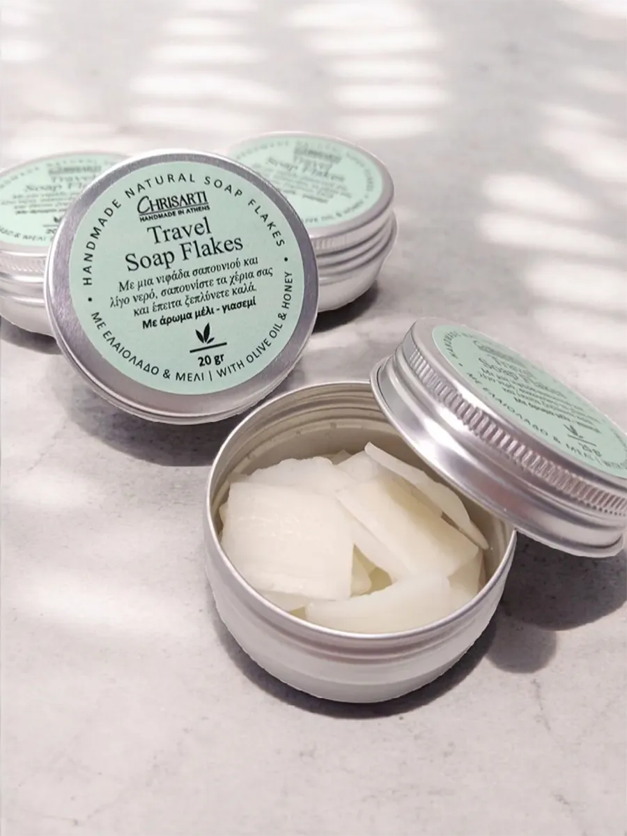 Travel Soap Flakes 20gr – Χειροποίητο Σαπούνι σε Νιφάδες - Μέλι & Γιασεμί | CHRISARTI