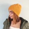 BEANIES-0018 (2) Μονόχρωμο Σκουφί με Σχέδιο Πλεξούδες - 2 αποχρώσεις | CHRISARTI