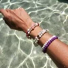 Βραχιόλι με σύρμα μνήμης αμαζονίτη νεφρίτη & αιματίτη / 2 σειρές