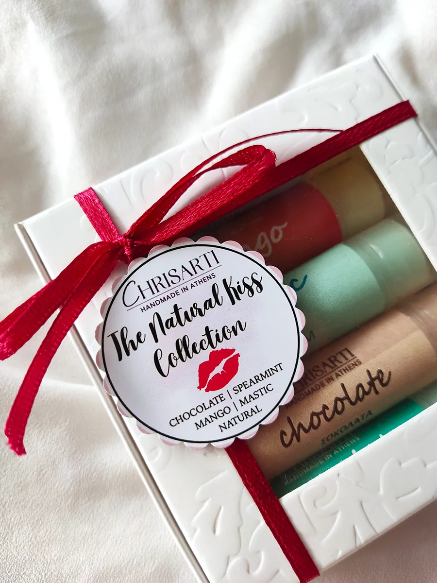GIFTIDEAS-0011 (1) The Natural Kiss Collection - Σετ 5 Χειροποίητα Lip Balms | CHRISARTI