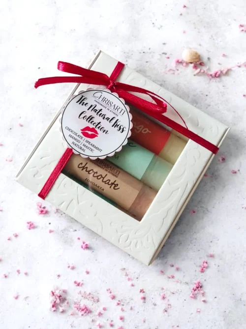 The Natural Kiss Collection - Σετ 5 Χειροποίητα Lip Balms από 100% Φυσικά Συστατικά | CHRISARTI