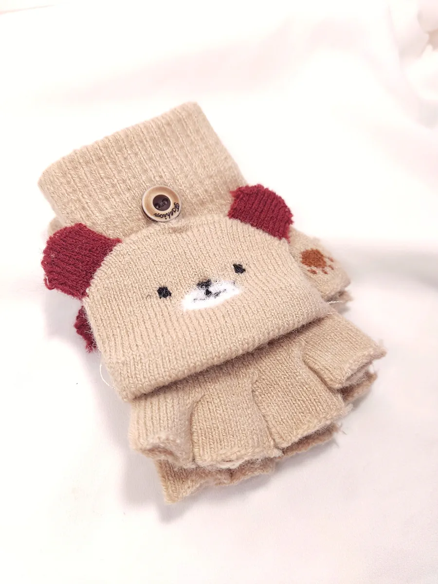 Παιδικά Γάντια με Σχέδιο Αρκουδάκι – Ζεστά, Μαλακά και Παιχνιδιάρικα για μικρά χεράκια | CHRISARTI