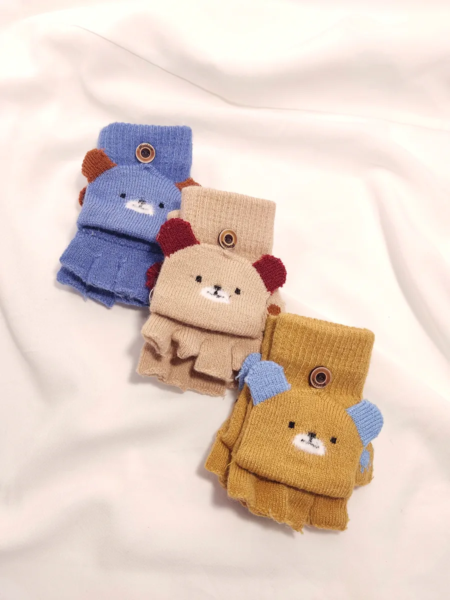 Παιδικά Γάντια με Σχέδιο Αρκουδάκι – Ζεστά, Μαλακά και Παιχνιδιάρικα για μικρά χεράκια | CHRISARTI