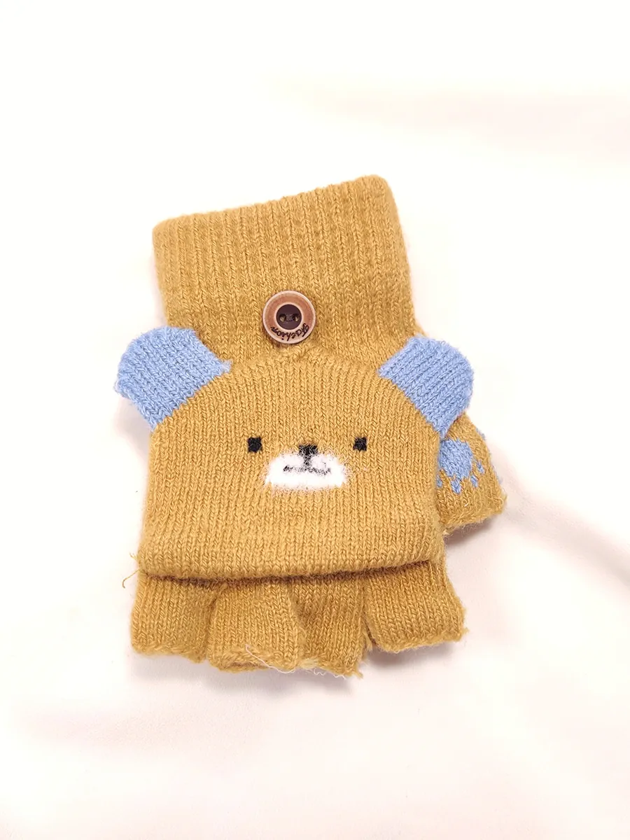 Παιδικά Γάντια με Σχέδιο Αρκουδάκι – Ζεστά, Μαλακά και Παιχνιδιάρικα για μικρά χεράκια | CHRISARTI