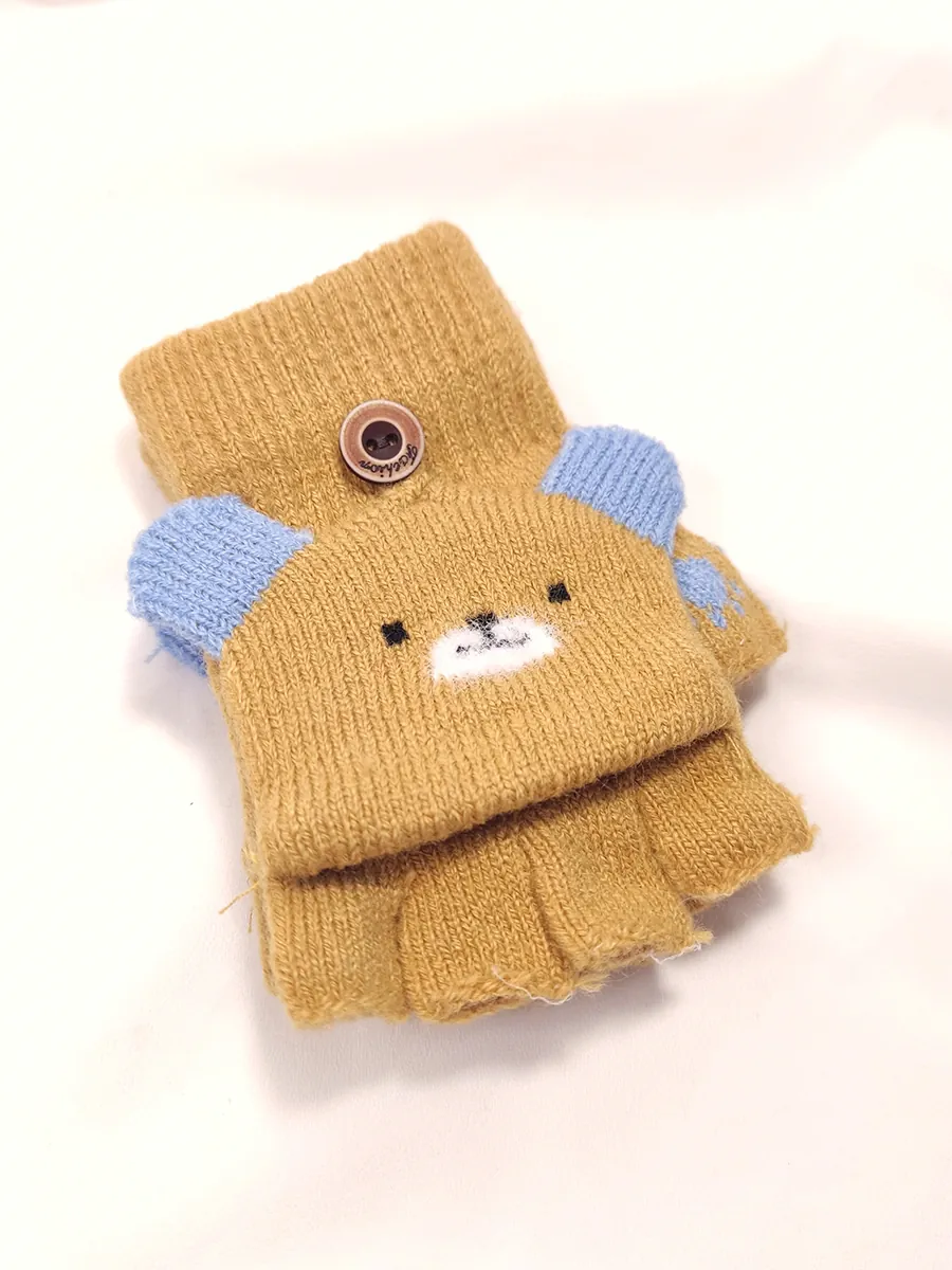 Παιδικά Γάντια με Σχέδιο Αρκουδάκι – Ζεστά, Μαλακά και Παιχνιδιάρικα για μικρά χεράκια | CHRISARTI