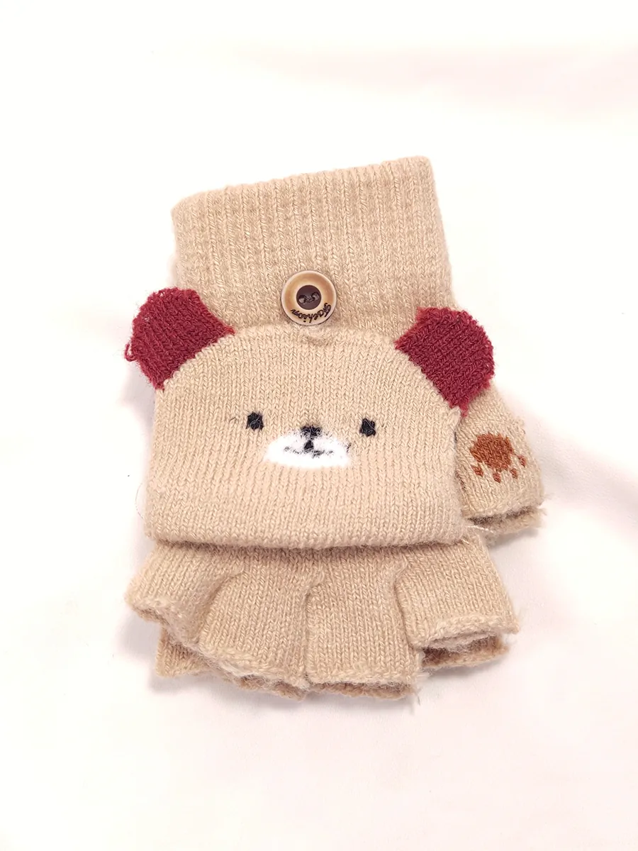 Παιδικά Γάντια με Σχέδιο Αρκουδάκι – Ζεστά, Μαλακά και Παιχνιδιάρικα για μικρά χεράκια | CHRISARTI