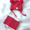 SETKIDSBEANIES&SCARVES-0002 (4) Παιδικό Σετ Σκουφί και Λαιμός με Σχέδιο Αρκουδάκι και Φούντες – Ζεστή και Γλυκιά Επιλογή | CHRISARTI