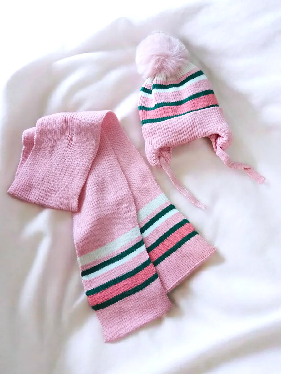 KIDS Σετ Σκουφί και Κασκόλ με Εσωτερική Επένδυση | CHRISARTI