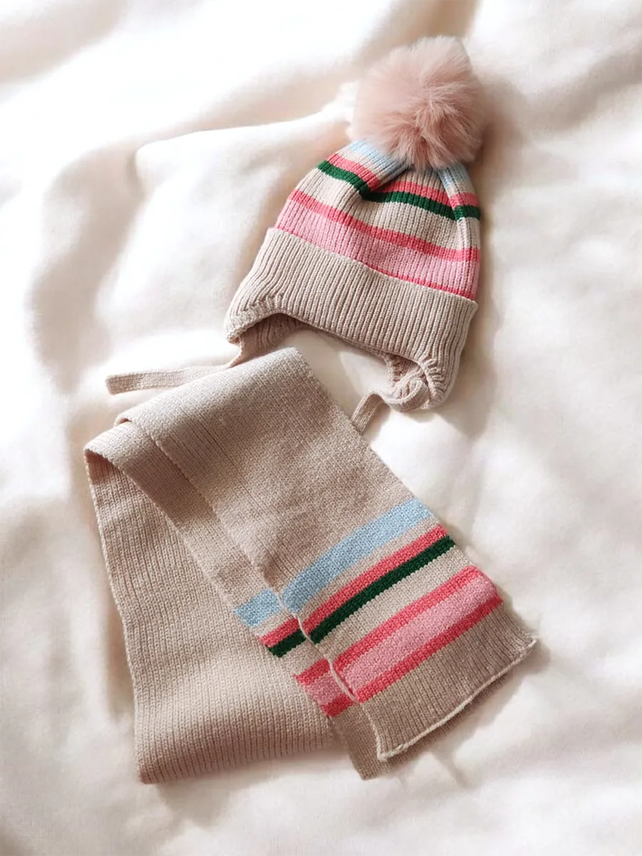 KIDS Σετ Σκουφί και Κασκόλ με Εσωτερική Επένδυση | CHRISARTI