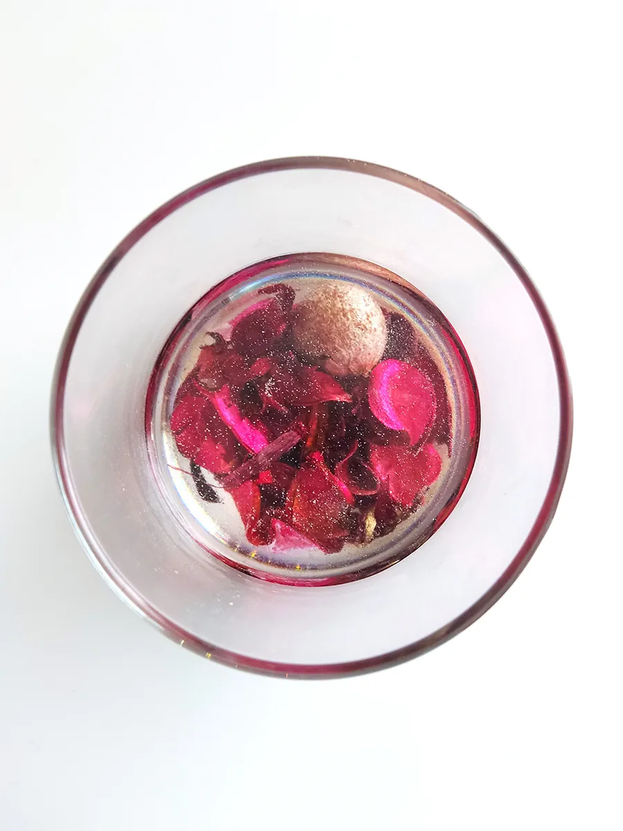 Χειροποίητο Γυάλινο Ρεσό με Υγρό Γυαλί & Ενσωματωμένη Διακόσμηση | CHRISARTI