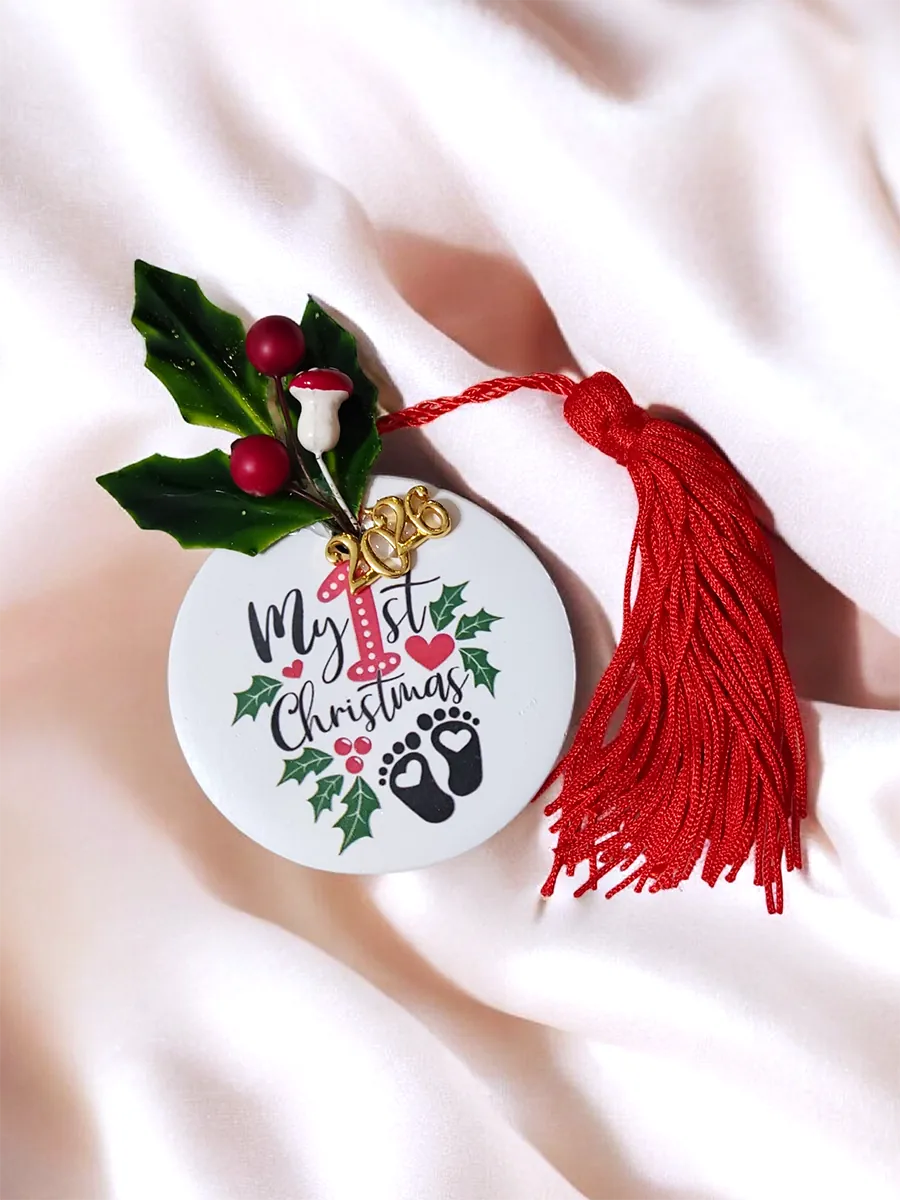 Γούρι κεραμικό Τα πρώτα μου Χριστούγεννα 2026 | CHRISARTI