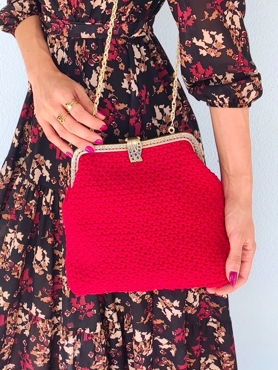 Στέκα μαλλιών υφασμάτινη κίτρινη καρό