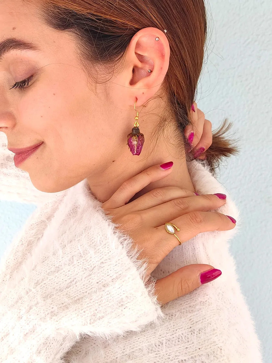 Στέκα μαλλιών υφασμάτινη κίτρινη καρό