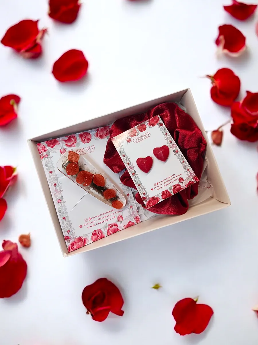 Mystery Box με Ατσάλινα Σκουλαρίκια και Αξεσουάρ Μαλλιών | CHRISARTI