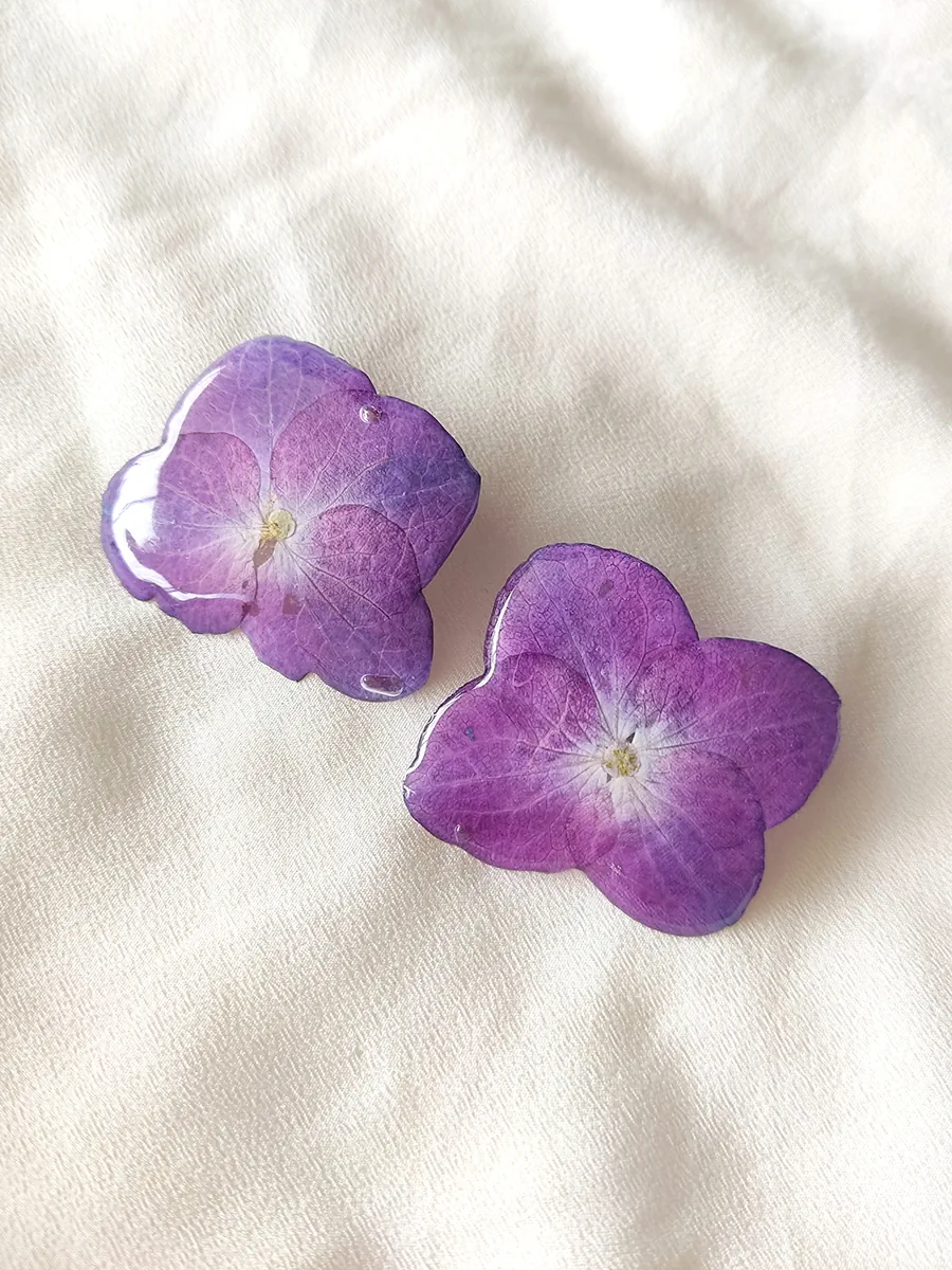 Stud Earrings Chloe – Purple