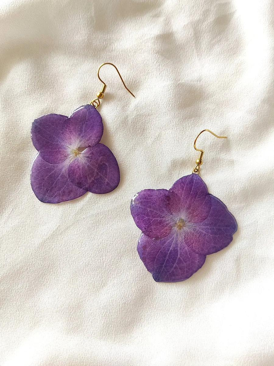 Drop Earrings Zoe – Purple