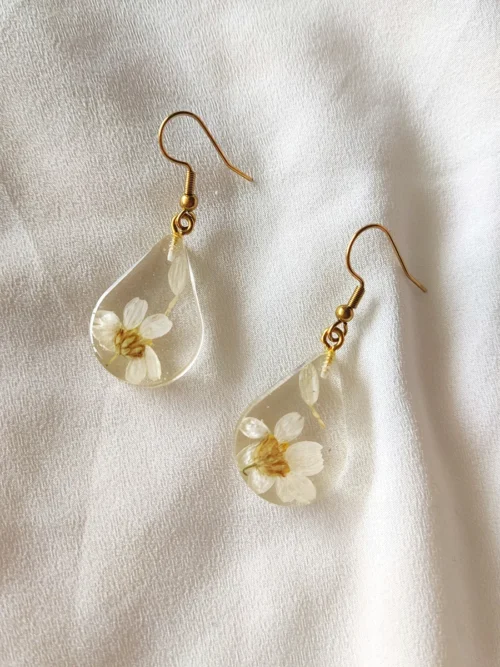 Drop Earrings Charlotte – White Essence