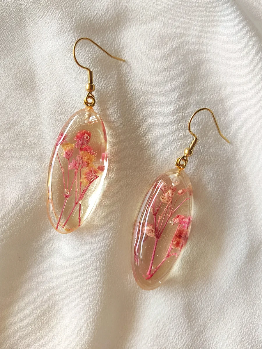 Drop Earrings Marisa - Light Pink