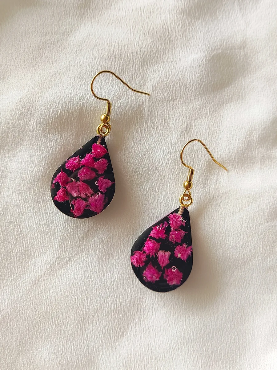 Drop Earrings Gigi – Midnight Bloom
