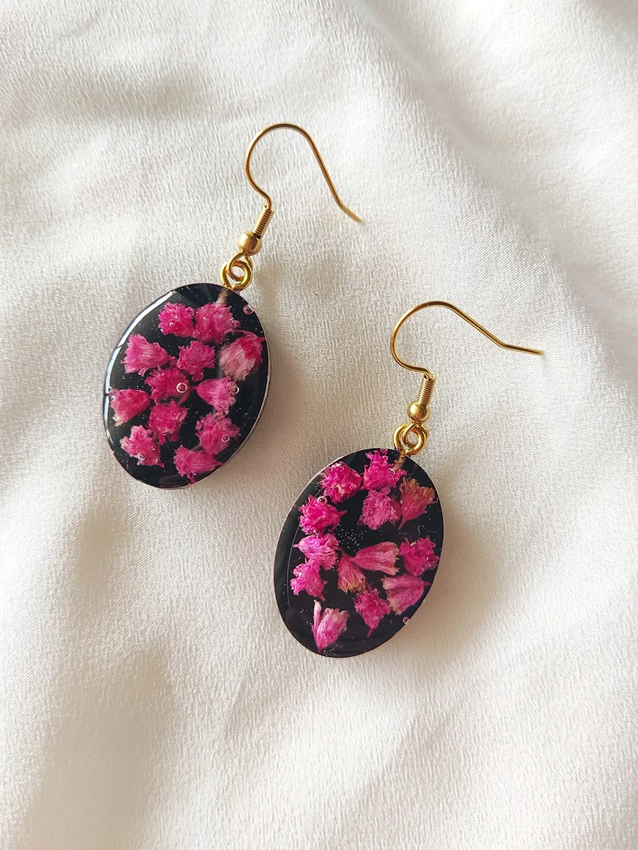 Drop Earrings Gigi – Midnight Bloom