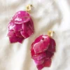 Statement Drop Earrings Lila - Pink Aura
