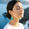 07 Drop Earrings Nerina – Turquoise Aura