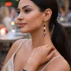 Drop Earrings Nymeria - Midnight Pearl