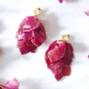 Statement Drop Earrings Lila - Pink Aura