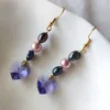 Drop Earrings Nymeria - Midnight Pearl