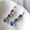 Drop Earrings Nymeria - Midnight Pearl