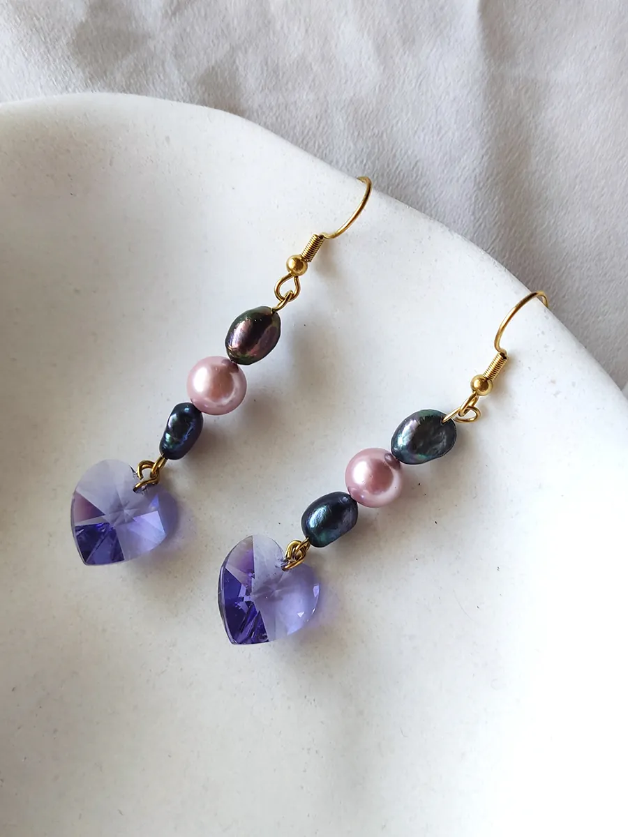 38 Drop Earrings Nymeria - Midnight Pearl