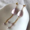 Statement Drop Earrings Calypso - Lilac Tide