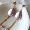 Statement Drop Earrings Calypso - Lilac Tide