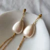 Statement Drop Earrings Calypso - Soft Sand