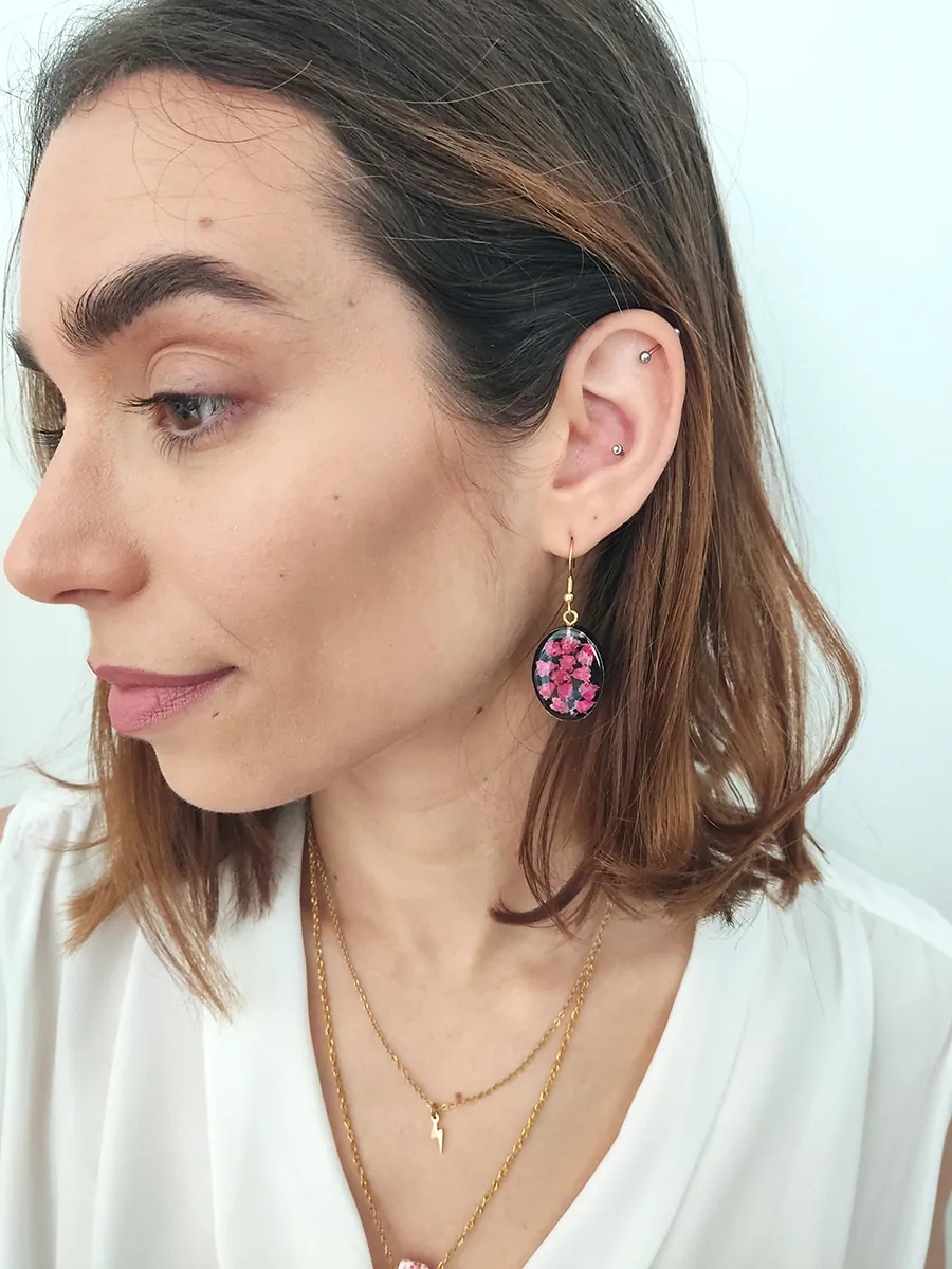 Drop Earrings Gigi – Midnight Bloom