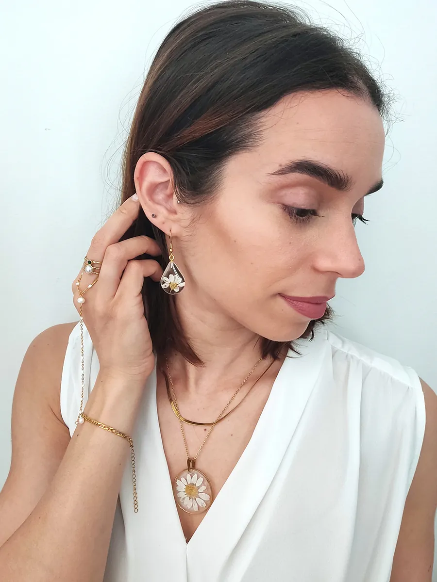 Drop Earrings Charlotte – White Essence