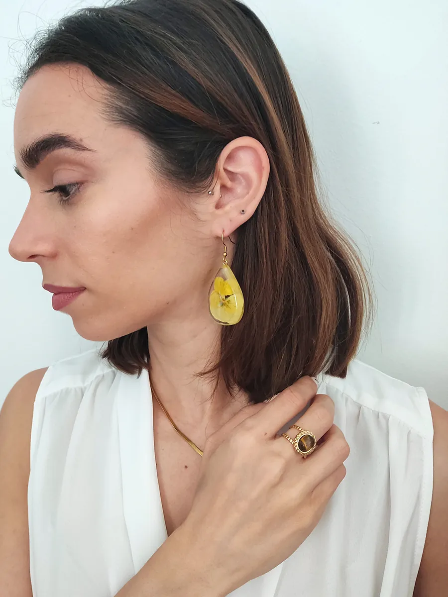 Drop Earrings Tilly – Sunlit Pansy