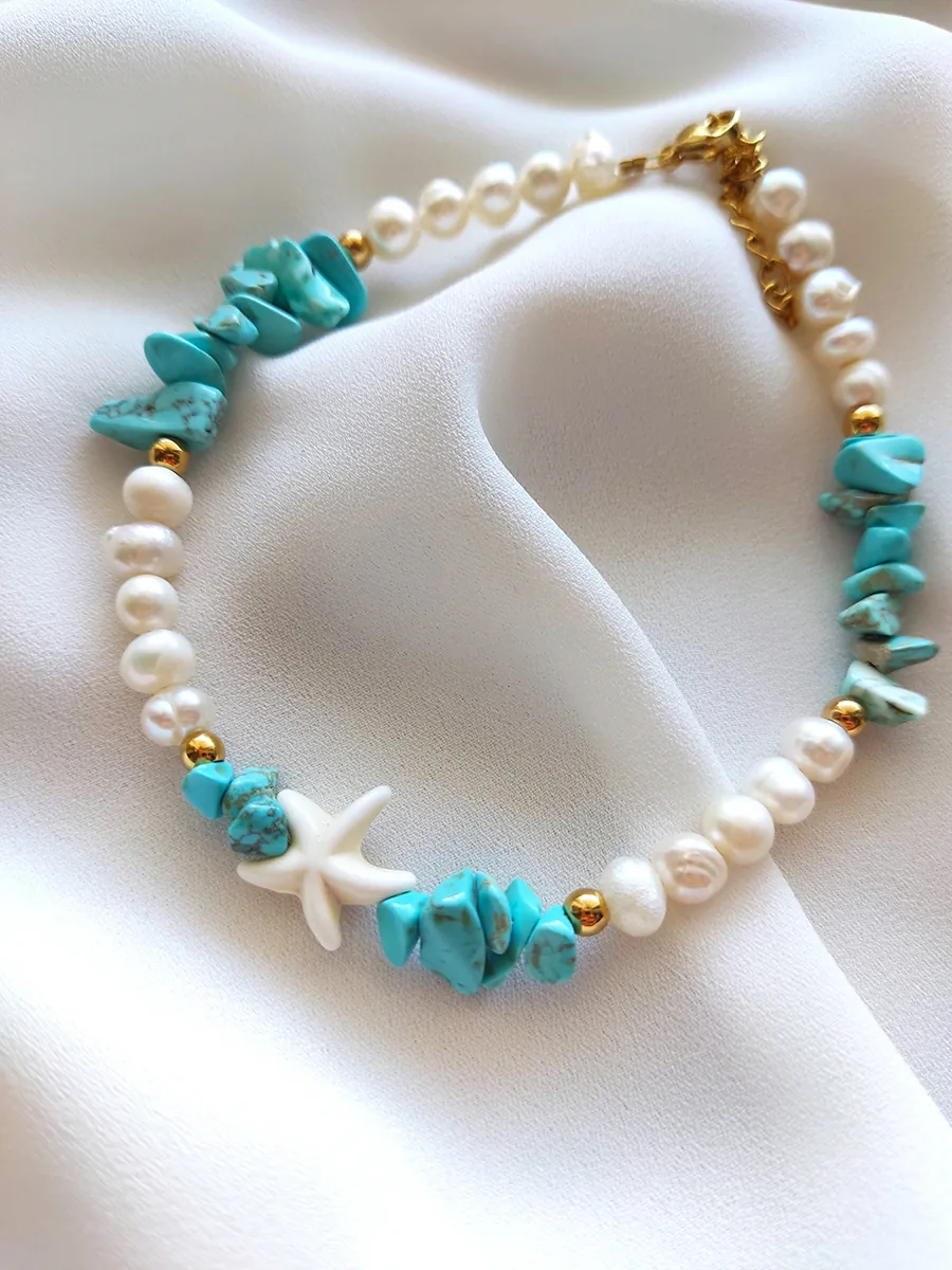 Anklet Solène – Ocean Bloom