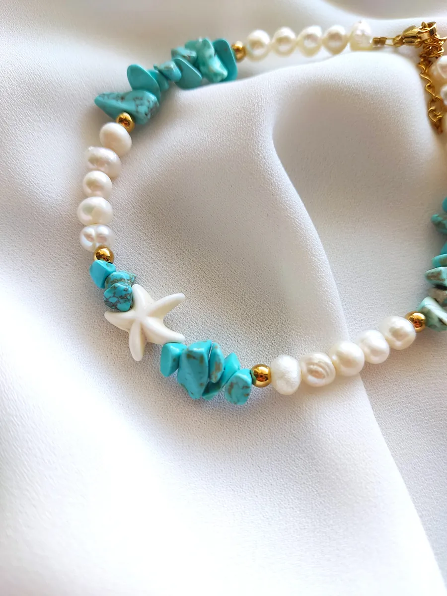 Anklet Solène – Ocean Bloom
