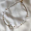 Necklace Lise - White & Gold