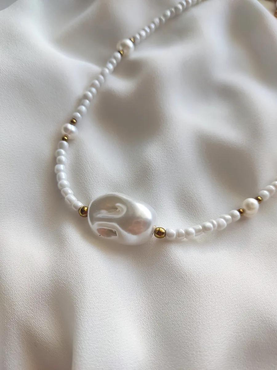 Necklace Eléora – Pearl Essence