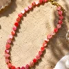 Necklace Elina – Coral Hearts