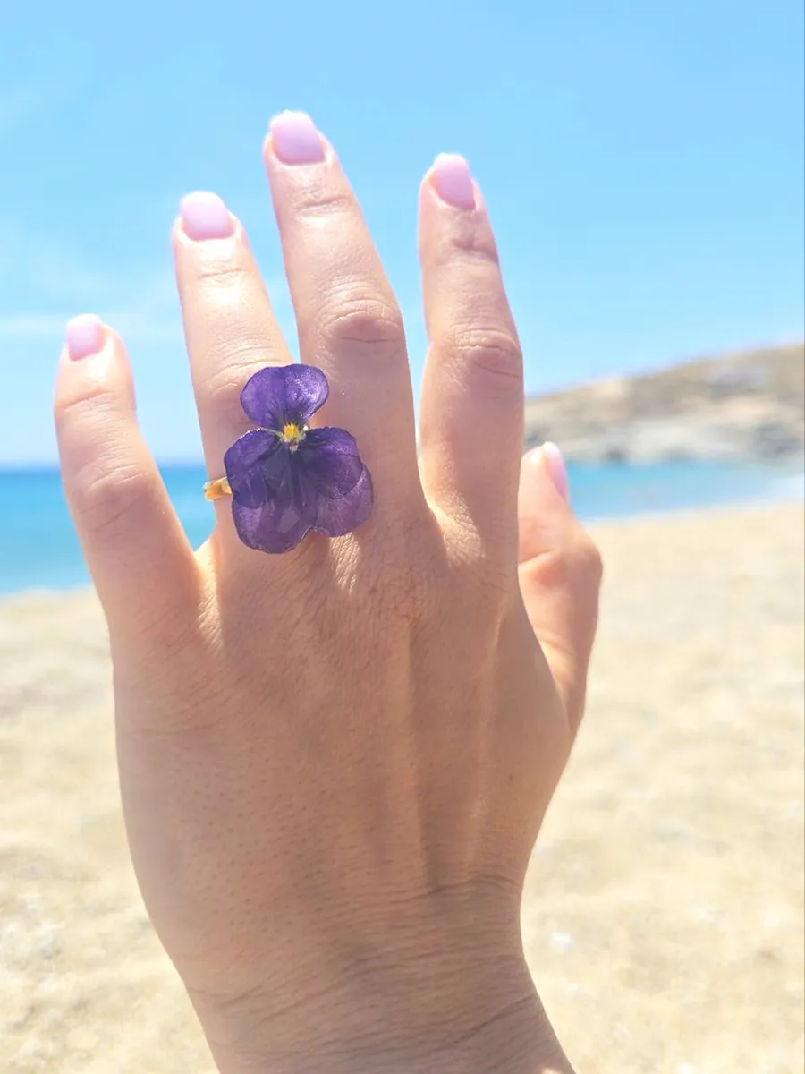 Ring Prue – Purple Pansy