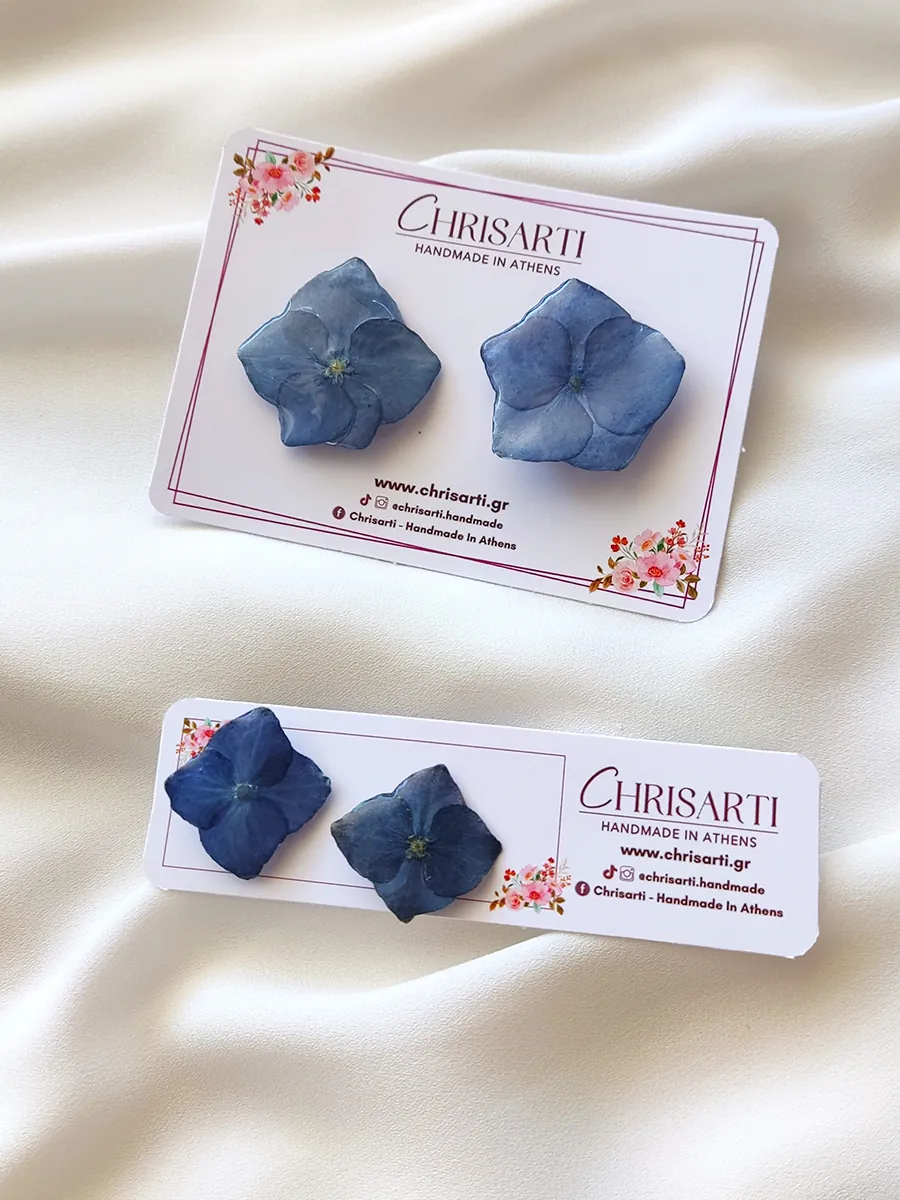 Stud Earrings Alina – Blue Romance