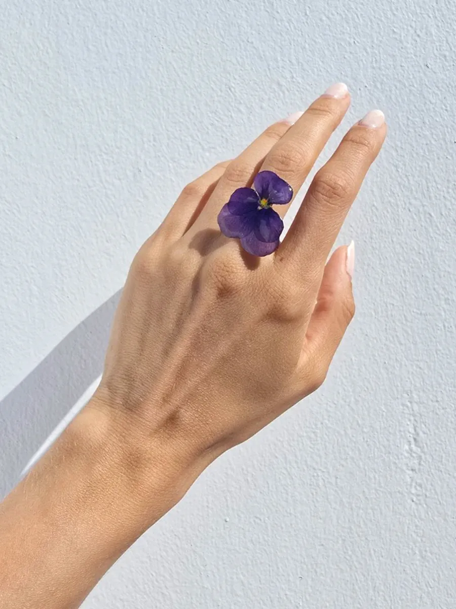 Ring Prue – Purple Pansy