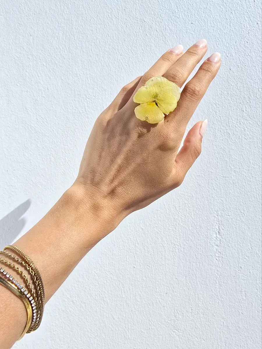 Ring Marigold – Yellow Pansy