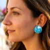Stud Earrings Kaia – Turquoise Glow