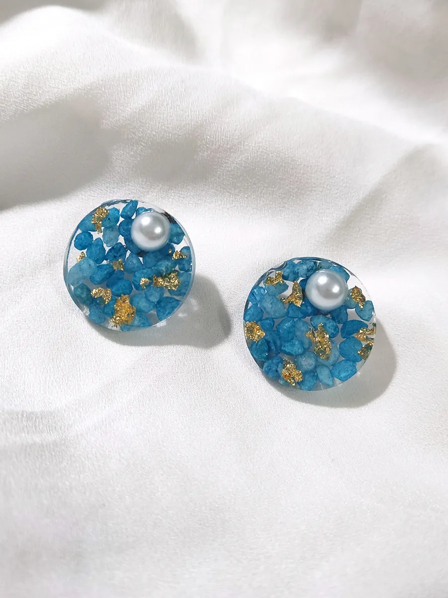 Stud Earrings Kaia – Turquoise Glow