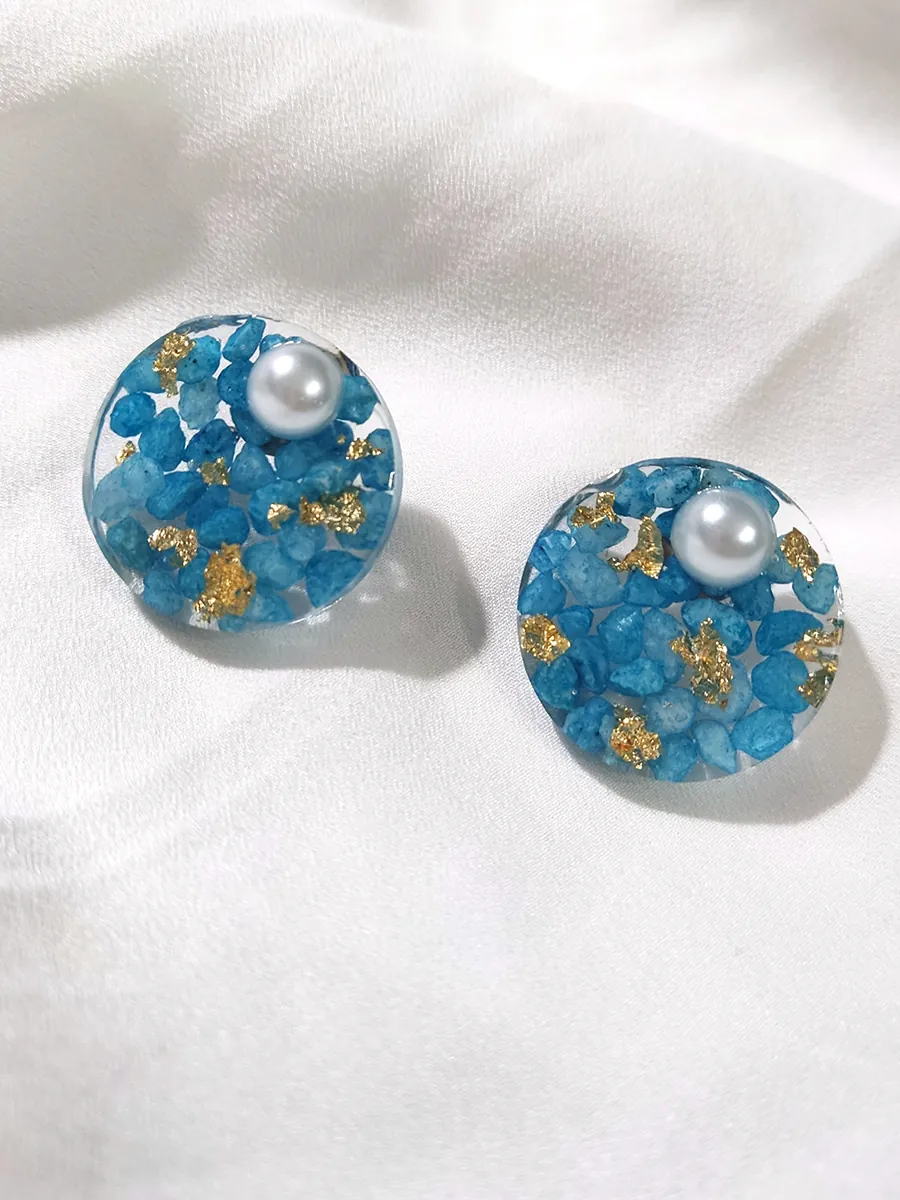 Stud Earrings Kaia – Turquoise Glow